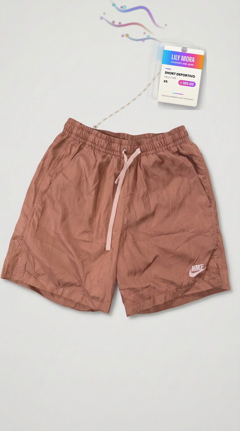 Men's Nike shorts, front view, Lily Mora Collection Men