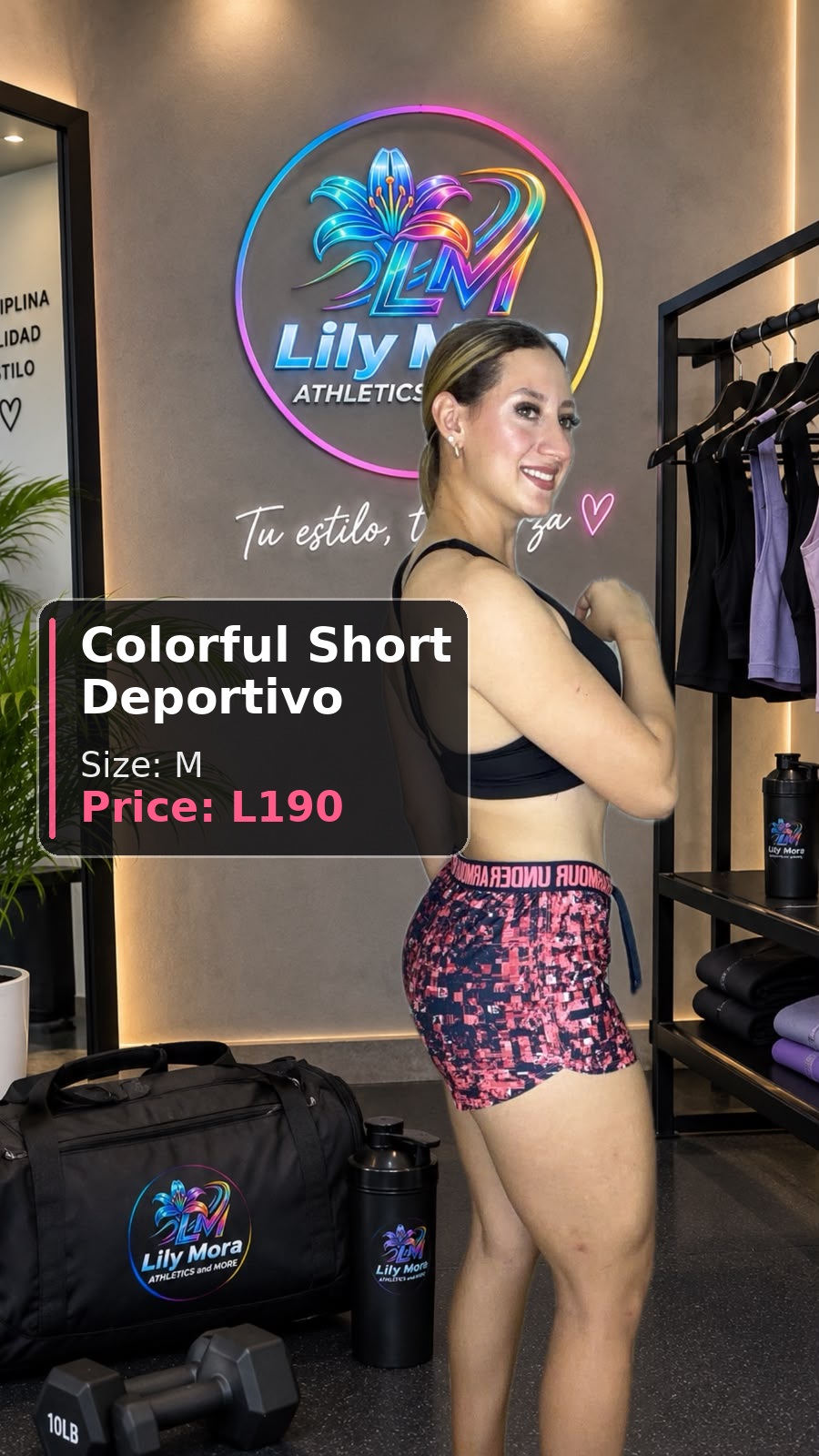 Colorful Short Deportivo, size M, price L190